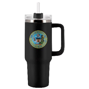 Discover Seal of Chicago, Illinois Tumblers 40 Oz With Handle