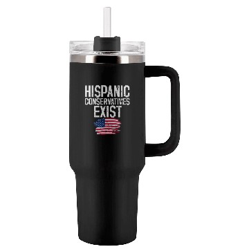 Discover Hispanic Conservatives Exist Trump 2020 Election Tumblers 40 Oz With Handle