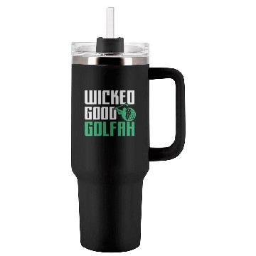 Discover Funny New England Accent, Wicked Good Golfer Gift Tumblers 40 Oz With Handle