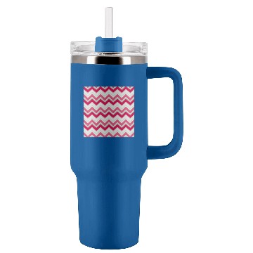 Discover Pink Chevron Pattern Tumblers 40 oz With Handle