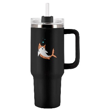 Discover Cat Fish Shark Tumblers 40 Oz With Handle