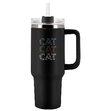 Discover Cat mom and cat dad funny cat paws and fish bone Tumblers 40 Oz With Handle