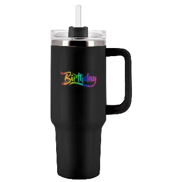 Discover Its my birthday bitches Gay Pride Rainbow LGBT gif Tumblers 40 Oz With Handle