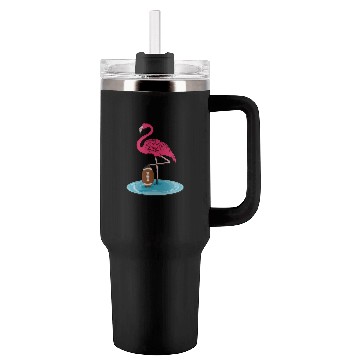 Discover Flamingo Playing American Football Tumblers 40 Oz With Handle