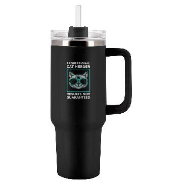 Discover Professional Cat Herder Graphic printing Tumblers 40 Oz With Handle