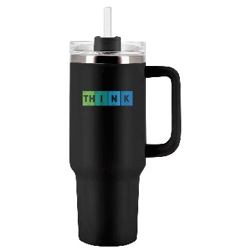 Discover Think Like A Proton And Stay Positive Science Tumblers 40 Oz With Handle