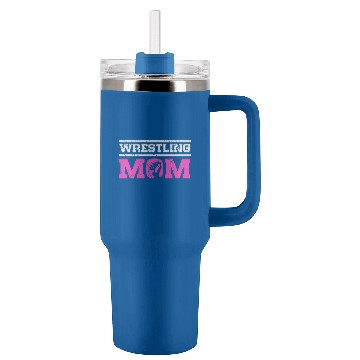 Discover Proud Wrestling Mom Wrestler Mother Tumblers 40 oz With Handle