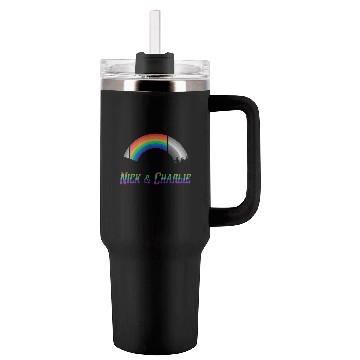 Discover Heartstopper Rainbow LBGTQIA+ Nick and Charlie Tumblers 40 Oz With Handle