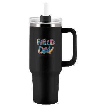 Discover Tie dye leopard Wild About Field Day Teacher Kids Tumblers 40 Oz With Handle