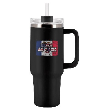 Discover America US Flag State Flag Iowa Tumblers 40 Oz With Handle