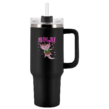 Discover Hola Cute Axolotl - 6 Tumblers 40 Oz With Handle