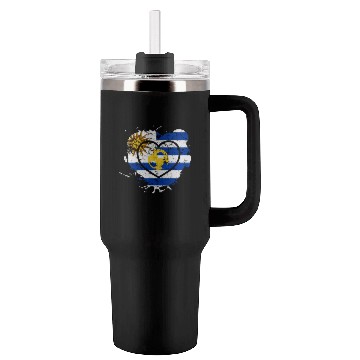 Discover I Love Uruguay, I Love Football Tumblers 40 Oz With Handle