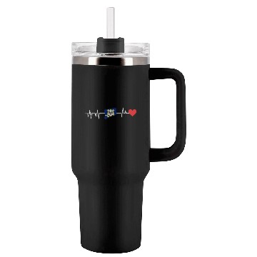 Discover Connecticut Heartbeat Gift Tumblers 40 Oz With Handle
