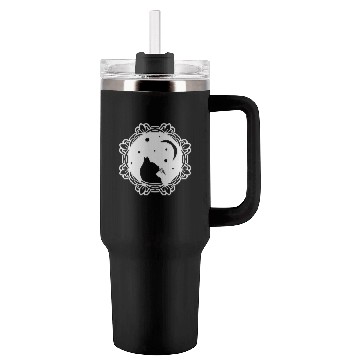 Discover Cat Moon Tumblers 40 Oz With Handle