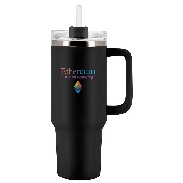 Discover ETHEREUM DIGITAL ECONOMY Tumblers 40 Oz With Handle
