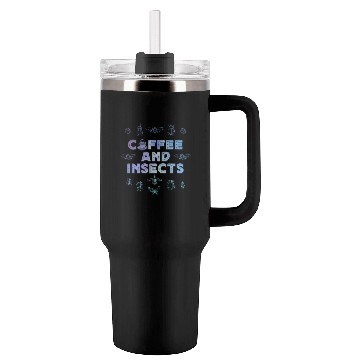 Discover Entomology Insect Coffee Lover Bugs Tumblers 40 Oz With Handle