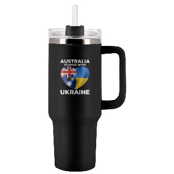 Discover Australia stands with Ukraine Tumblers 40 Oz With Handle