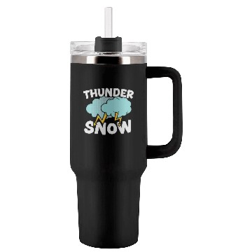 Discover Thunder Snow Lover Ice Cold Snowy Winter Season Tumblers 40 Oz With Handle