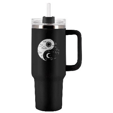 Discover Sun and Moon Yin Yang for Yin Yang Art Lover Tumblers 40 Oz With Handle
