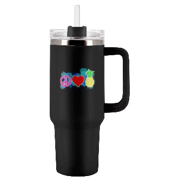 Discover peace love pineapple Tumblers 40 Oz With Handle