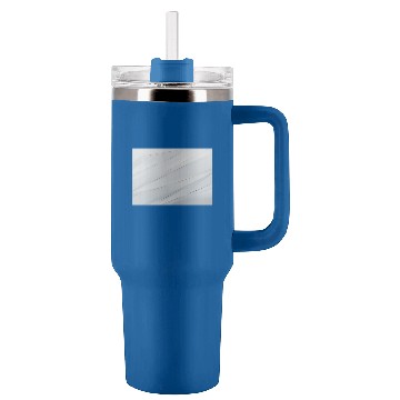 Discover Luxury White Silver Stripes Tumblers 40 oz With Handle