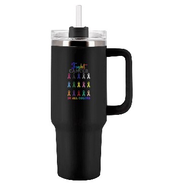 Discover Cancer Sucks In Every Color Fighter Fight Support Tumblers 40 Oz With Handle