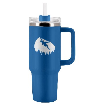 Discover climber forest trees rocks Tumblers 40 oz With Handle