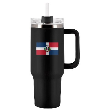 Discover Dominican Republic flag phone case Tumblers 40 Oz With Handle
