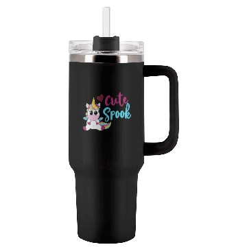 Discover Bat Unicorn - Too cute to spook Tumblers 40 Oz With Handle