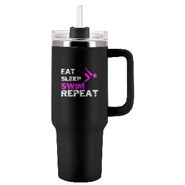 Discover EAT SLEEP SWIM REPEAT Tumblers 40 Oz With Handle