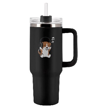 Discover Music Lover Beagle Tumblers 40 Oz With Handle