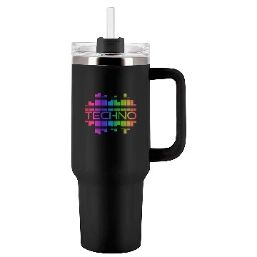 Discover Techno Music Rainbow Spectrum Hard Dark Acid Tumblers 40 Oz With Handle