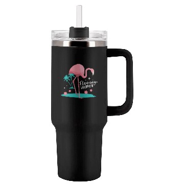 Discover Pink Flamingo Whisperer Animal Wading Bird Lover Tumblers 40 Oz With Handle