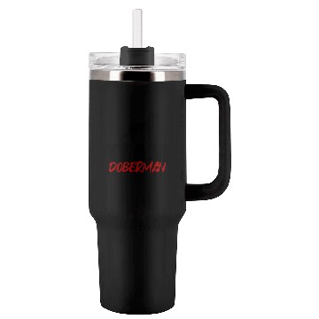 Discover Team Doberman Tumblers 40 Oz With Handle