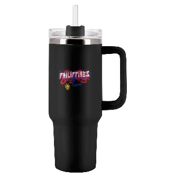 Discover Philippines graffiti flag design Tumblers 40 Oz With Handle