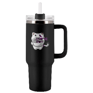 Discover Asexual Pride Kawaii Cat Ramen Noodles Asexual Fla Tumblers 40 Oz With Handle