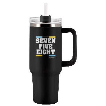 Discover Seven Five Eight (Black) Tumblers 40 Oz With Handle