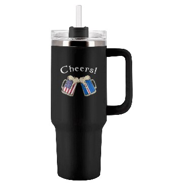 Discover Cabo Verdean American Grown Cheers Beer Drink Tumblers 40 Oz With Handle