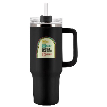 Discover Acupuncture Tumblers 40 Oz With Handle, Eat Sleep Poke People Repeat