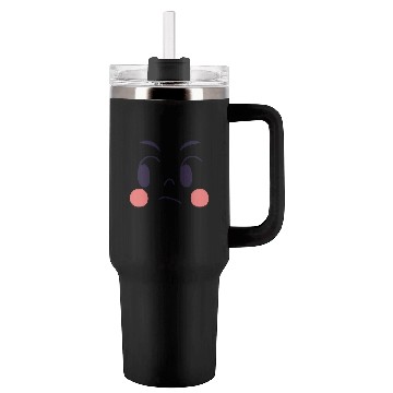 Discover jaded expression of cartoon emotion face Tumblers 40 Oz With Handle