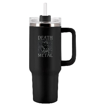 Discover Goth Satan Rock Festivals Black Heavy Death Metal Tumblers 40 Oz With Handle