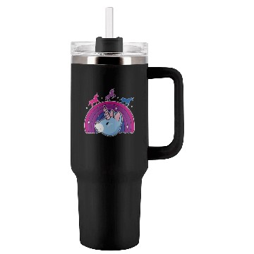 Discover Kawaii Bisexual Pride Unicorn Bi Rainbow Tumblers 40 Oz With Handle