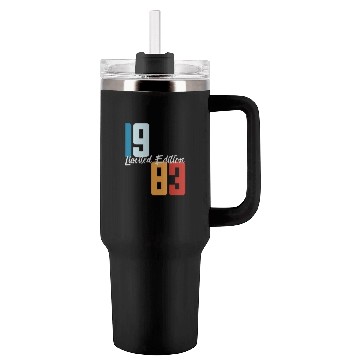 Discover 40 Years Vintage 1983 Retro 40th Birthday Tumblers 40 Oz With Handle