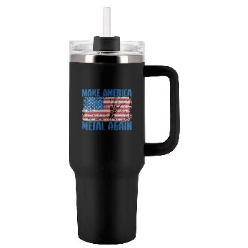 Discover Make America Metal again Heavy Metal Music Tumblers 40 Oz With Handle