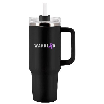Discover Epilepsy Warrior Men Dad Father Purple Ribbon Tumblers 40 Oz With Handle