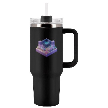Discover Future Modern City Cube Tumblers 40 Oz With Handle