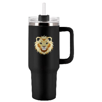Discover Royal Cartoon Lion - King of the Jungle 4 Tumblers 40 Oz With Handle