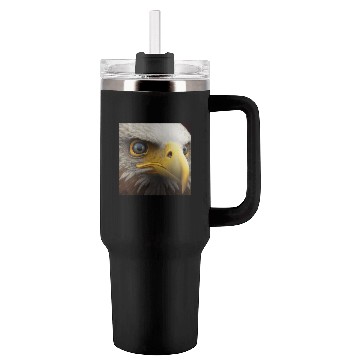 Discover bald eagle eyes hyper realistic hyper details Tumblers 40 Oz With Handle