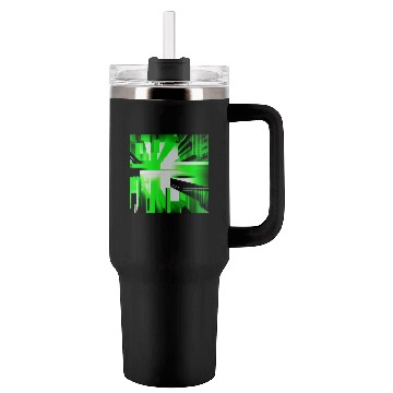 Discover Cyberpunk Inspired Green Theme Tumblers 40 Oz With Handle