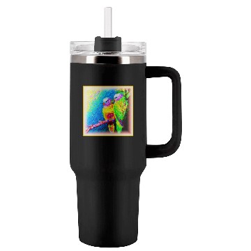 Discover A Vibrant and Joyful Rainbow Birds. Buy Now Tumblers 40 Oz With Handle
